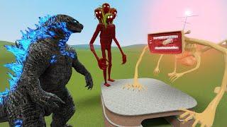 ALL NEW TREVOR HENDERSON CREATURES VS GODZILLA 2021 (Garry's Mod Sandbox)