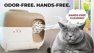 PetSnowy Self-Cleaning Litter Box: Effortless Cleaning, Zero Odor, No Tracking!