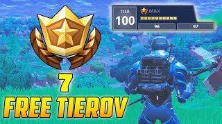 Fortnite - 7 FREE TIEROV! Lokácie Všetkých SECRET BATTLE STAR | TomT Highlights