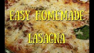 Homemade Lasagna Packed with Cheese & Veggie Goodness ~ Homestead Corner