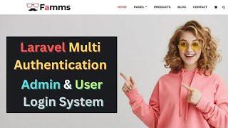 Laravel Multi Authentication Admin & User Login System | Laravel Advance Ecommerce Project