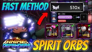 *FAST* Spirit Orbs Method In Anime Defenders Update 4.. (EASY)