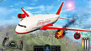 Flight Simulator Plane City Pilot - Plane Boeing 777 Emergency Landing - Android GamePlay