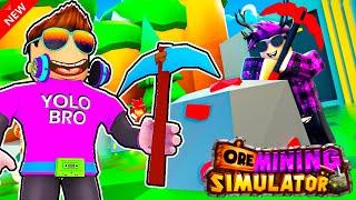 НОВЫЙ СИМУЛЯТОР МАЙНИНГА РУДЫ В РОБЛОКС! ORE MINING SIMULATOR ROBLOX