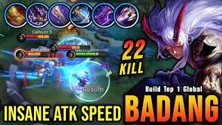 22 Kills!! Badang Unli Stun 100% Can't Escape!! - Build Top 1 Global Badang ~ MLBB