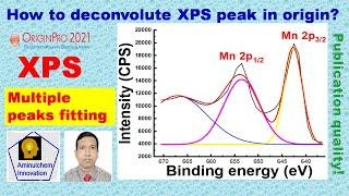 How to deconvolute XPS peak in origin