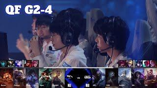 HLE vs BLG - Game 4 | Quarter Final LoL Worlds 2024 | Hanwha Life vs Bilibili Gaming 4 full