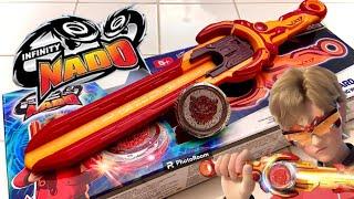 Beyblade with ACTUAL BLADE!! | Infinity Nado Standard Pack Bey Blade