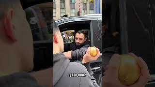 Couldn’t let him drive off with my Gold Baseball but he deserved a prize #traxnyc #gold #shorts