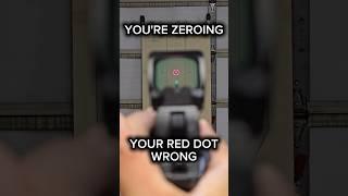 How to properly Zero your red dot