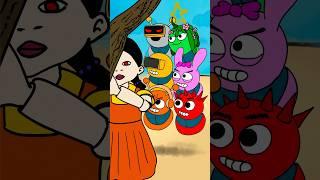 Sprunki Squid Game PRANK  Animation meme #shorts