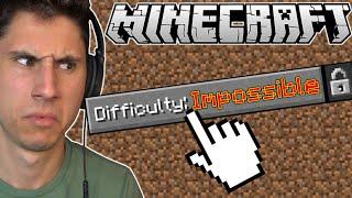 I Played Minecraft INSANE DIFFICULTY MODE!