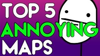 "TOP 5" Annoying Maps in "Call of Duty Zombies" "Black Ops 2 Zombies" "BO2" Black Ops & WAW