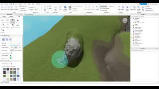 Ландшафт в Roblox Studio(Add, Subtract, Growe,Erode,Smooth,Flatten,Paint,SeaLevel,Replace,Generate)