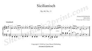 Schumann : Sicilianisch op. 68, no. 11