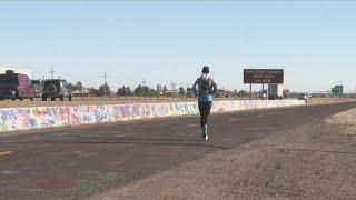 'Forrest Gump of Poland' runs through Amarillo amid cross-country marathon challenge