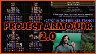 [PoE] Project Armo(u)r 2.0 - +25921% Fire Resistance chest - Stream Highlights #708