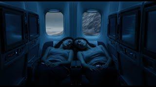 Fall Asleep Fast on a First Class Flight | Jet Engine White Noise + Blizzard Ambience for Deep Sleep