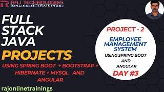 Day 3 | Java Full Stack Projects | Spring Boot and Angular Project | Employee Management System