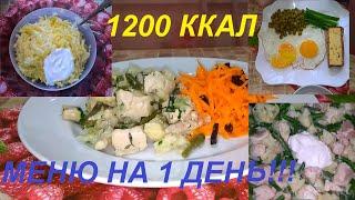 ЭТО СМОЖЕТ КАЖДЫЙ! СУПЕР БЫСТРОЕ МЕНЮ НА 1 ДЕНЬ НА 1200 ККАЛ! ЧТО ЕСТЬ В ТЕЧЕНИЕ ДНЯ! СУПЕР УЖИН ПП!