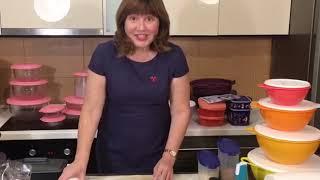 Весёлая выпечка с Tupperware ( скалка+скатерть+миски)