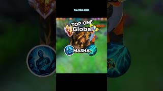 Top One global Masha build and Emblem 2024 #mobilelegends #mlbb #short