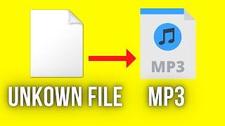 How To Convert Unkown Audio Files To MP3