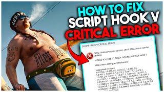 How to Fix Script hook V Critical Error | Using old GTAV exe.