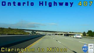 Ontario Highway 407 WB - Clarington to Milton - September, 2024