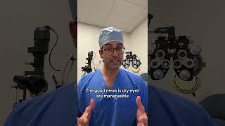 Check for dry eyes after cataract surgery