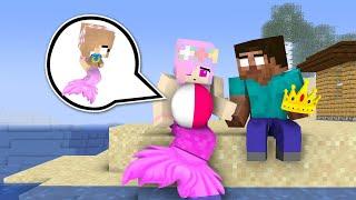 Monster School : MERMAID & HEROBRINE BABY LIFE 2 - Minecraft Animation