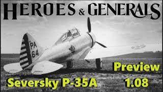 Heroes & Generals - Preview 1.08 - Seversky P-35 - Dogfighting test against Messerschmitt Bf 109 D-1