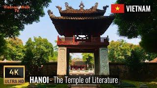 Beautiful sunny day walking in the Temple of Literature | Hanoi 4k | Vietnam walk TV