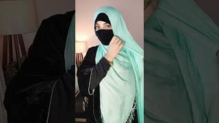 No Pin Full Coverage Hijab Tutorial #hijabstyle #viral #shorts