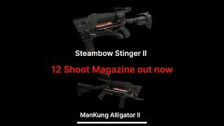 12 Shoot Magazine for Steambow Stinger II and ManKung Alligator II