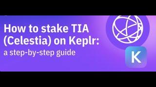 How to Stake TIA (Celestia) & Get Airdrops | Step-by-Step Guide