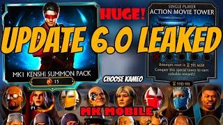 UPDATE 6.0 HAS LEAKED | NEW KAMEO CHARACTERS in mk mobile + UPCOMING PACKS & EVENTS 