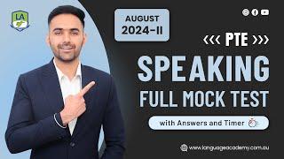 PTE Speaking Full Mock Test with Answers | August 2024-II | LA Language academy PTE NAATI IELTS