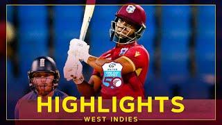 Evin Lewis Smashes 94 & Motie Takes 4-Fer | Highlights | West Indies v England | 1st CG United ODI