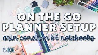 Erin Condren B6 Monthly Planner Setup Mini Purse Notebook and Cover for Easy On the Go Planning