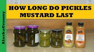 How Long Do Pickles Mustard Last...How To Store Pickles Mustard