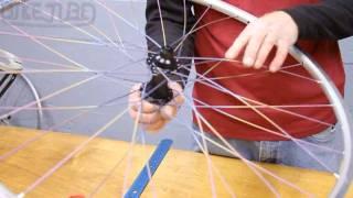Lacing Non-Drive Side 32 Spoke Rear Wheel | How to Build a Bicycle Wheel