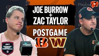 Joe Burrow & Zac Taylor React to Week 3 LOSS | Bengals vs. Commanders