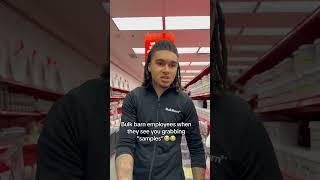 Bulk barn employees when they see you grabbing “samples”