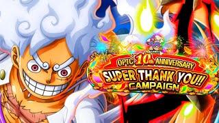 10th Anniversary SUPER THANK YOU!! Campaign | One Piece Treasure Cruise