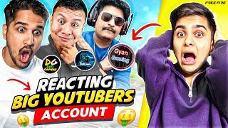 Reacting To YouTubers Free Fire Id & Rating 1 to 10  - Garena Free Fire