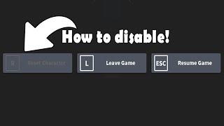 How To Disable Reset Button In Roblox | Roblox Studio