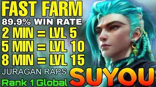 Fast Farming! 89.9% Win Rate Suyou Double MVP Gameplay - Top 1 Global Suyou by JURAGAN RAPS - MLBB