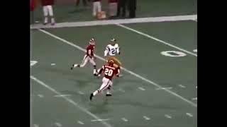 Jesse Freitas throws a 71yard Touchdown pass to Gary Garrison in 1974