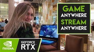 Game ANYWHERE, Stream ANYWHERE | NVIDIA RTX Laptop | TradeChat in Vegas